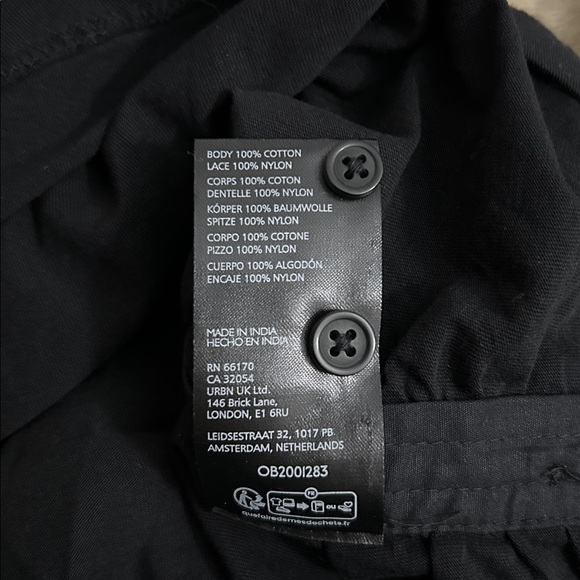 By Anthropologie Lace One Shoulder Puff Sleeve Top - Picture 10 of 10